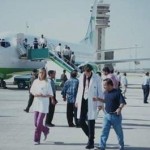 En irak à la descente de l'avion